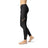Womens Sports Stripes Black Leggings - Smokey Finds