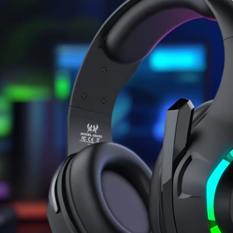 RGB Gaming Headset with Noise-Canceling Mic | PC, PS4, PS5, Xbox