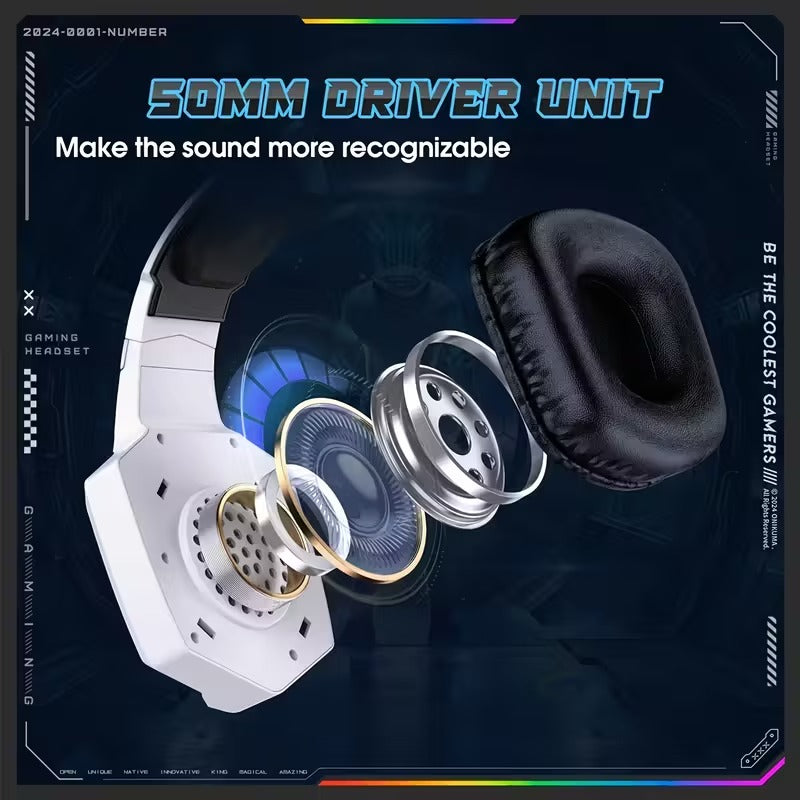 7.1 Surround Sound Wireless Gaming Headset | Tri-Mode, Noise-Canceling Mic