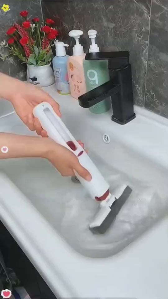 Self-squeeze mini mop used for bathroom and kitchen cleaning