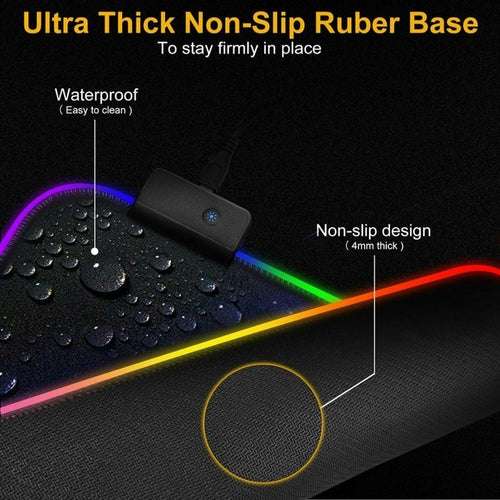 Ninja Dragons RGB Gaming Mouse Pad Large XL - Smokey Finds