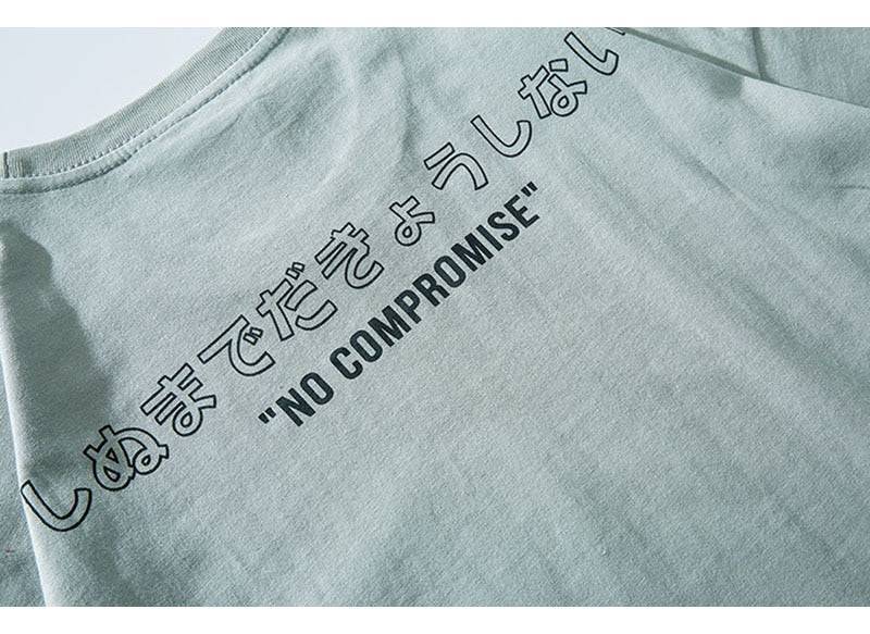 Men Japanese Printed Men's Tee Shirts O-neck T Shirt - Smokey Finds