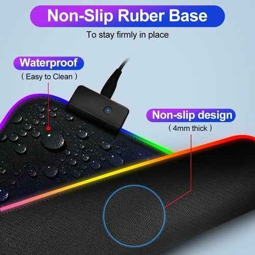 Ninja Dragons RGB Gaming Mouse Pad Large XL - Smokey Finds