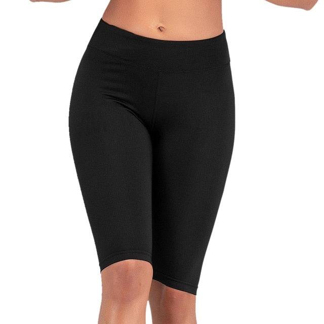 Women's High Waist Stretch Biker Shorts - Smokey Finds