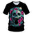 Funny Skull Motorbike 3D T-Shirt - Smokey Finds
