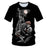 Funny Skull Motorbike 3D T-Shirt - Smokey Finds