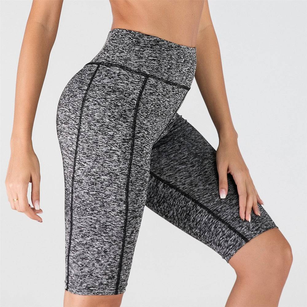 Women's High Waist Stretch Biker Shorts - Smokey Finds
