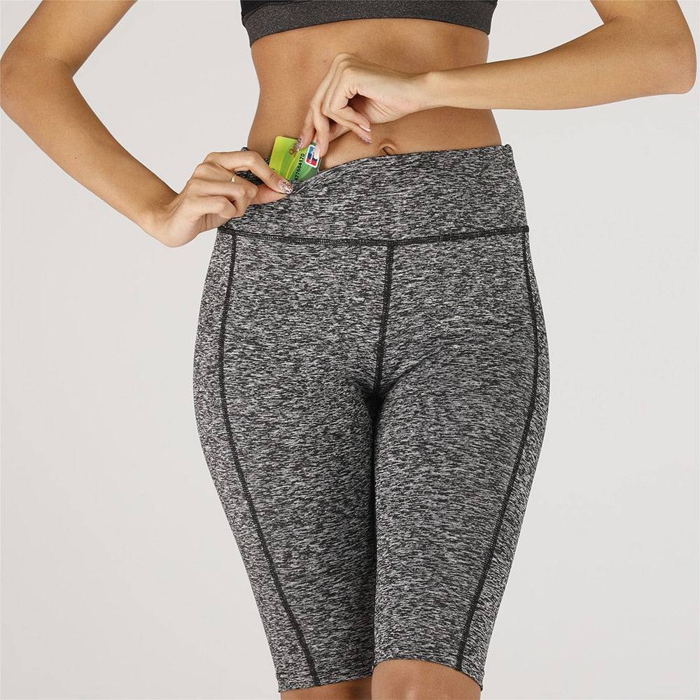 Women's High Waist Stretch Biker Shorts - Smokey Finds
