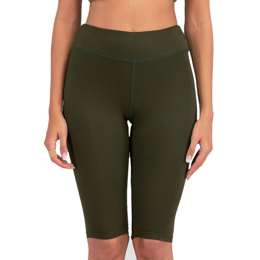 Women's High Waist Stretch Biker Shorts - Smokey Finds