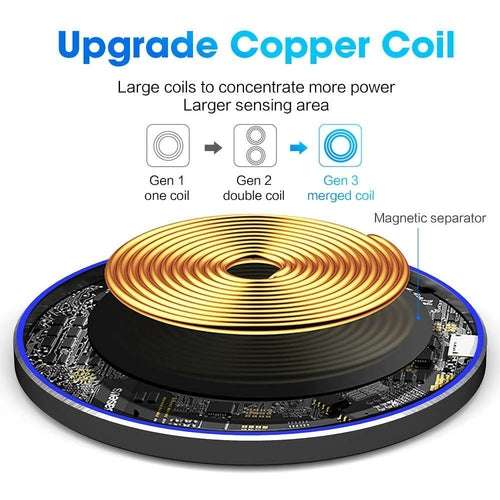 Dragon W9 30W Wireless Charging Pad Fast Pro - Smokey Finds