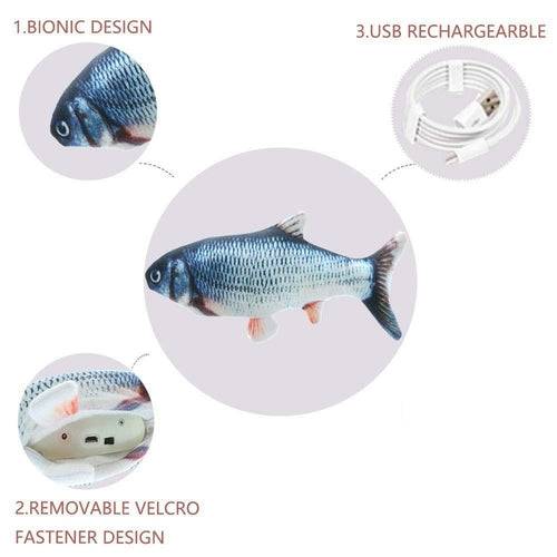 Electric Flipping Fish Toy for Cats - Smokey Finds