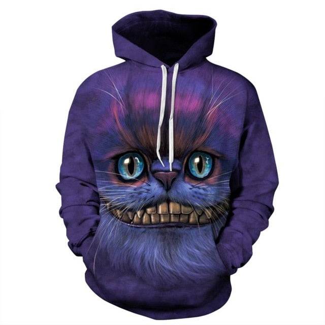 New Fashion 3D Print Waves of Purple Sprite Sweatshirt - Smokey Finds