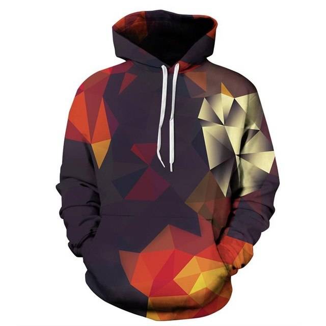 New Fashion 3D Print Waves of Purple Sprite Sweatshirt - Smokey Finds