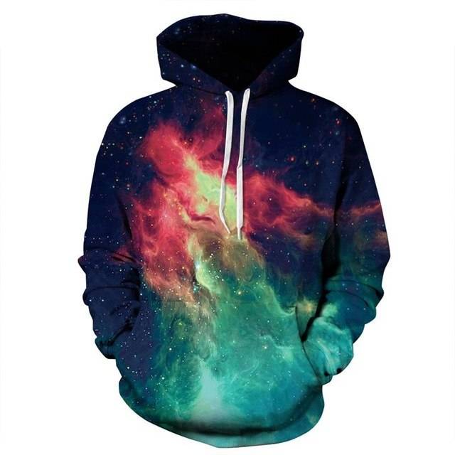 New Fashion 3D Print Waves of Purple Sprite Sweatshirt - Smokey Finds