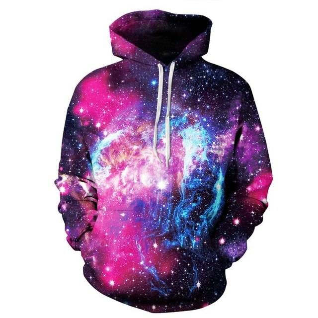 New Fashion 3D Print Waves of Purple Sprite Sweatshirt - Smokey Finds