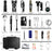 60-piece survival kit contents including multitool fire starter and flashlight