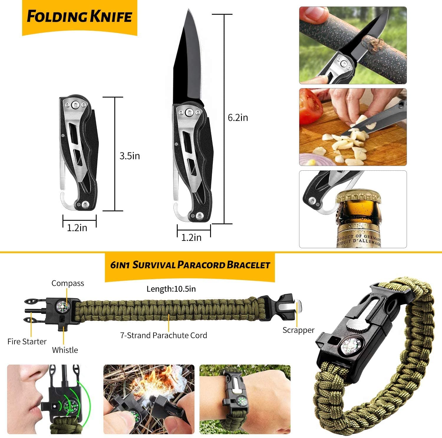 Survival kit 11-in-1 multitool plier and EDC tools close up